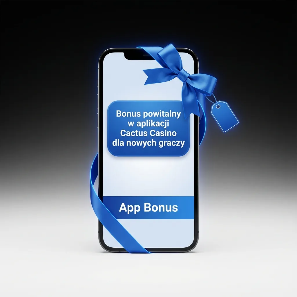 Ekran aplikacji Cactus Casino z wyborem bonusu powitalnego: sportowy lub kasynowy dla nowych graczy
